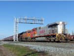 BNSF BNSF DPU northbound grain